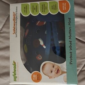 Safehead Soft Protective Headgear Helmet Baby 7-24 Months Blue Sports